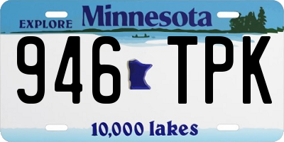 MN license plate 946TPK