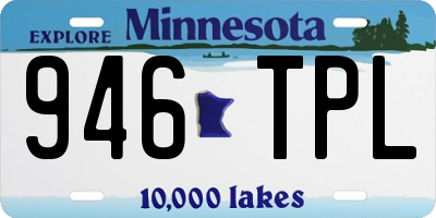 MN license plate 946TPL