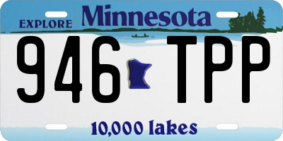 MN license plate 946TPP