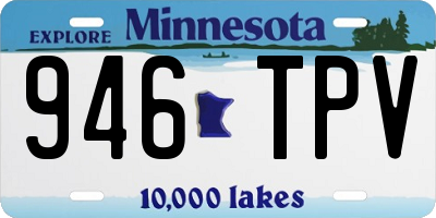 MN license plate 946TPV