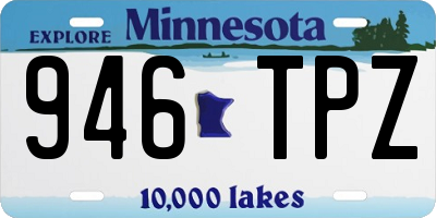 MN license plate 946TPZ