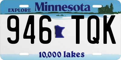 MN license plate 946TQK