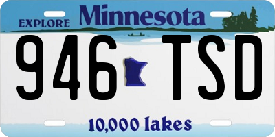 MN license plate 946TSD