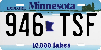 MN license plate 946TSF