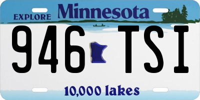 MN license plate 946TSI