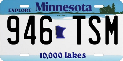 MN license plate 946TSM
