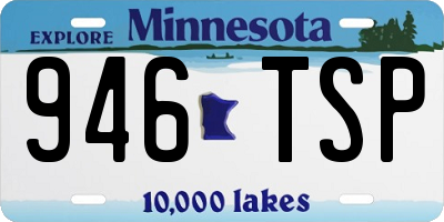 MN license plate 946TSP