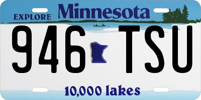 MN license plate 946TSU
