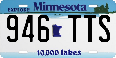 MN license plate 946TTS