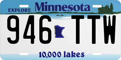 MN license plate 946TTW