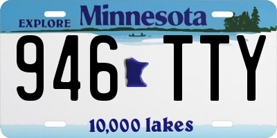 MN license plate 946TTY