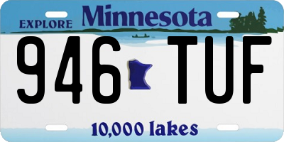 MN license plate 946TUF