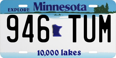 MN license plate 946TUM