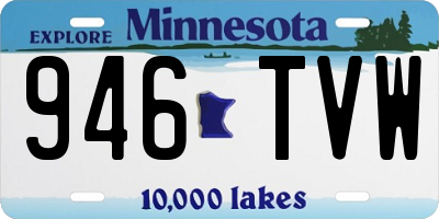 MN license plate 946TVW