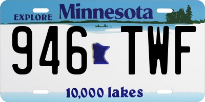 MN license plate 946TWF