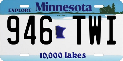 MN license plate 946TWI