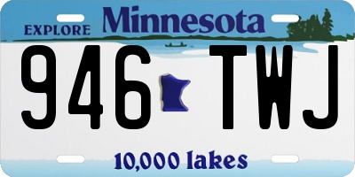 MN license plate 946TWJ