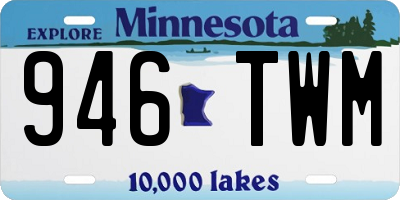 MN license plate 946TWM