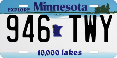 MN license plate 946TWY