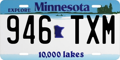 MN license plate 946TXM