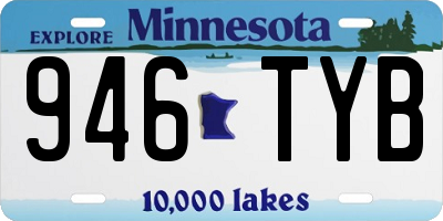 MN license plate 946TYB