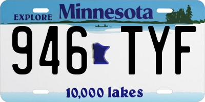 MN license plate 946TYF