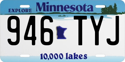 MN license plate 946TYJ