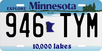 MN license plate 946TYM