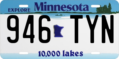 MN license plate 946TYN
