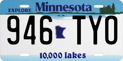 MN license plate 946TYO
