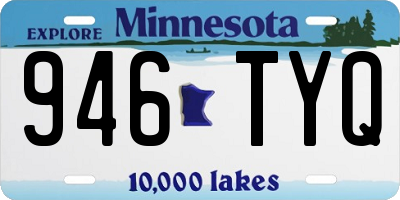 MN license plate 946TYQ