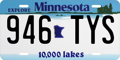 MN license plate 946TYS