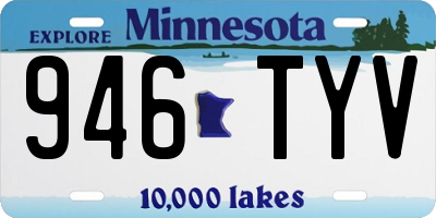MN license plate 946TYV
