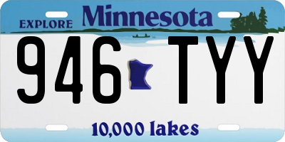 MN license plate 946TYY