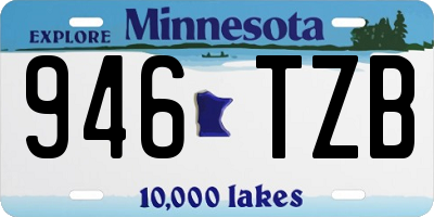 MN license plate 946TZB