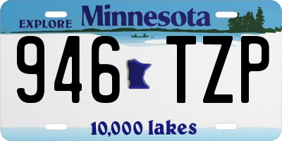 MN license plate 946TZP