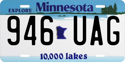 MN license plate 946UAG