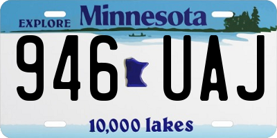 MN license plate 946UAJ