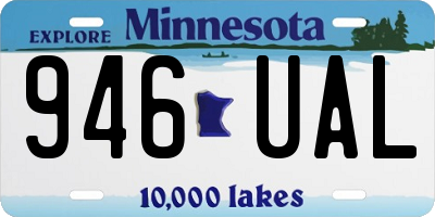 MN license plate 946UAL