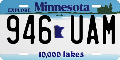 MN license plate 946UAM