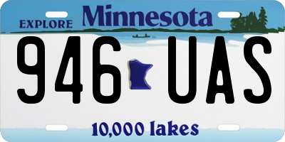 MN license plate 946UAS