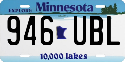 MN license plate 946UBL