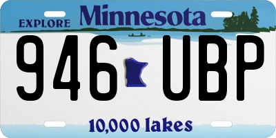 MN license plate 946UBP