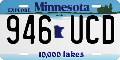 MN license plate 946UCD