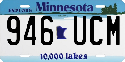 MN license plate 946UCM