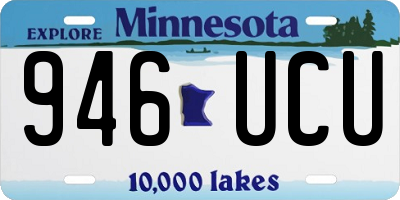 MN license plate 946UCU