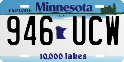 MN license plate 946UCW