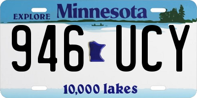 MN license plate 946UCY