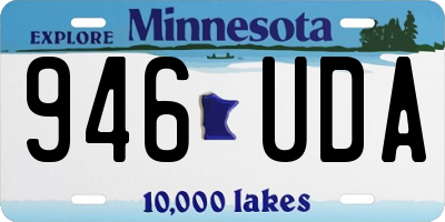 MN license plate 946UDA