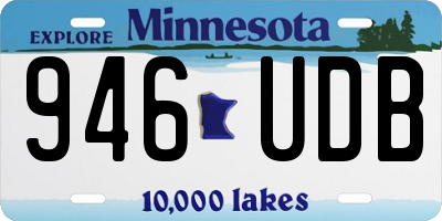 MN license plate 946UDB